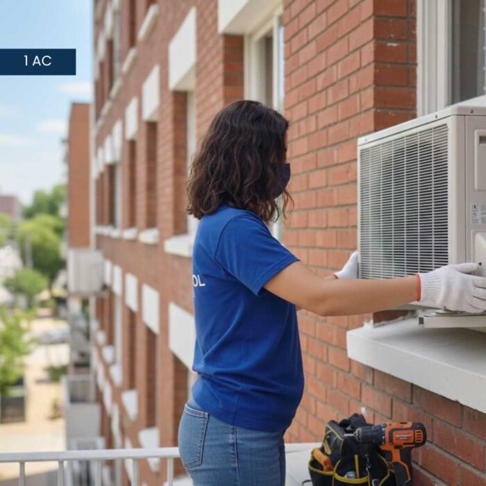 Window AC Installation 1 AC